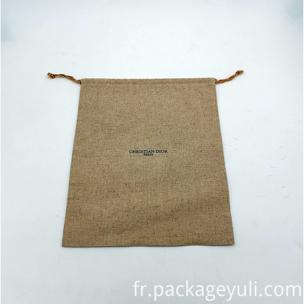 pochette en jute jute pouch